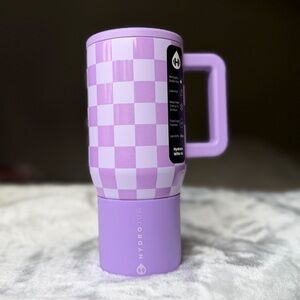Hydrojug Lavender Purple Checker 20OZ traveler tumbler